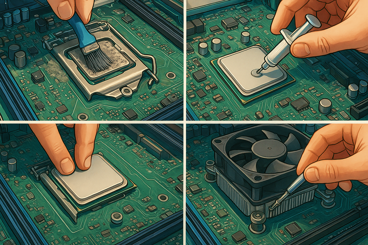 نگهداری از پردازنده و مادربرد