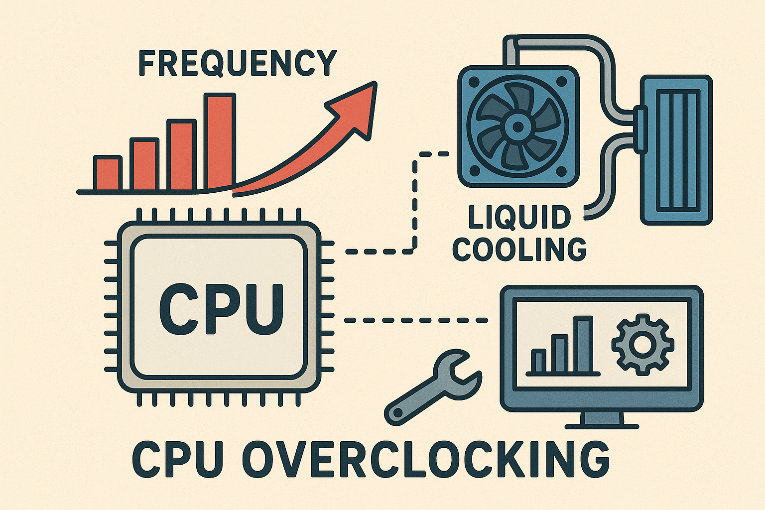 دیاگرام فرآیند اورکلاک CPU