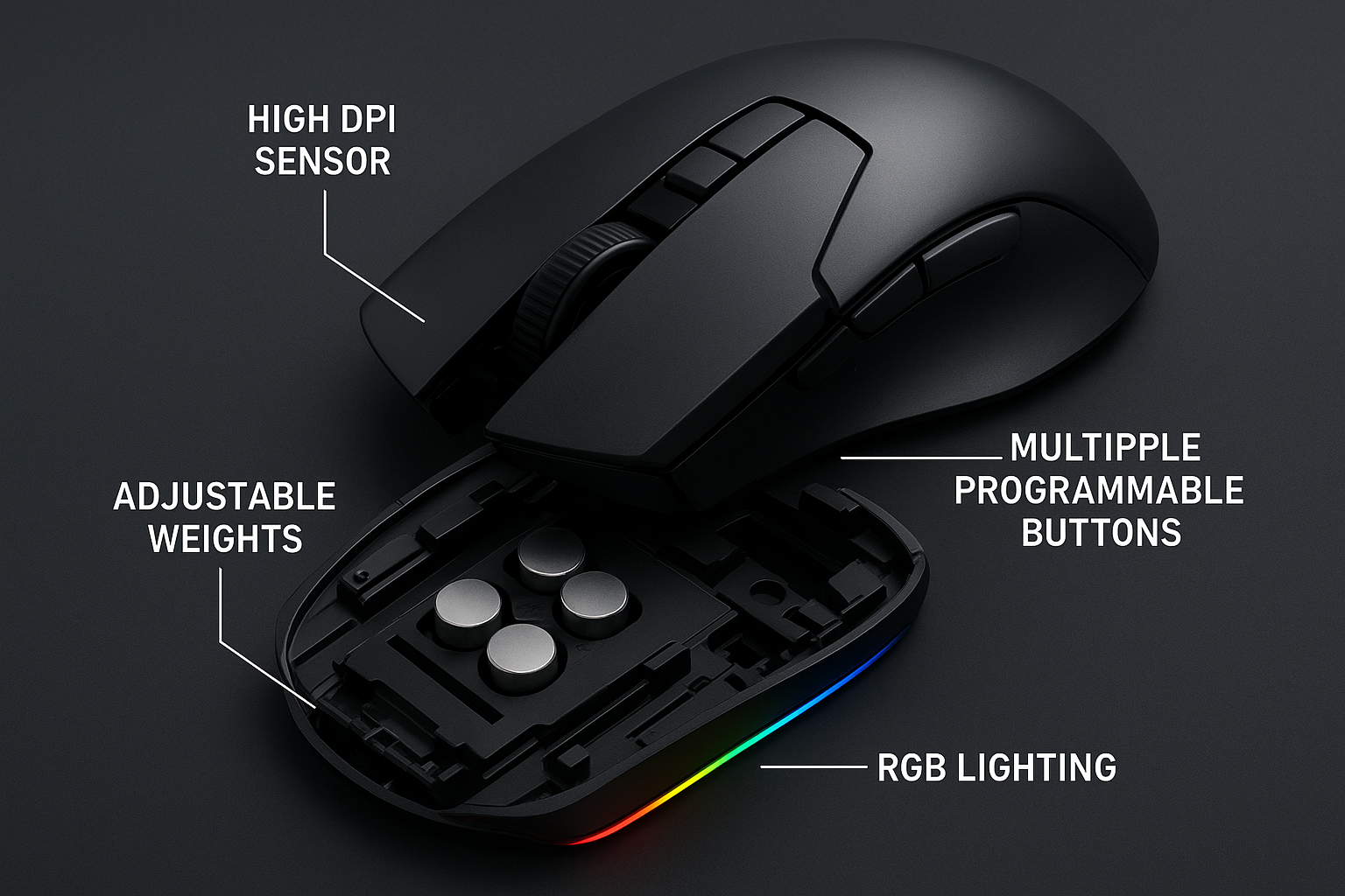 ویژگی‌های کلیدی موس گیمینگ
