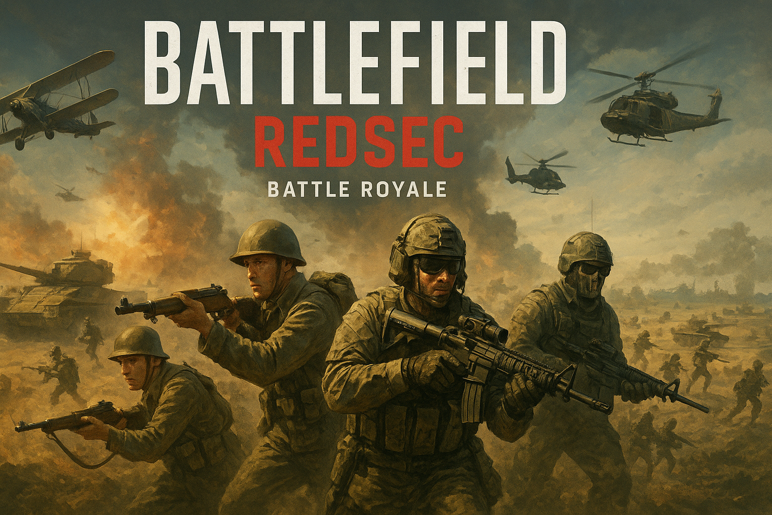 تصویر معرفی تاریخچه Battlefield REDSEC و عناصر بتل رویال