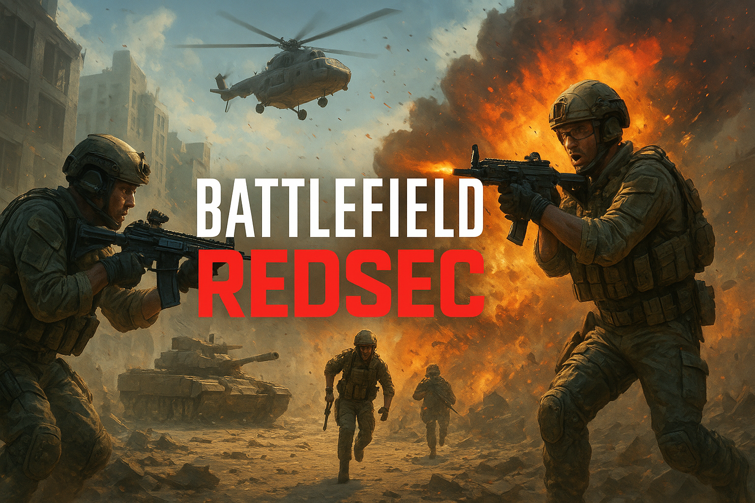 تصویر ویژگی‌های گیم‌پلی Battlefield REDSEC با وسایل نقلیه و تخریب محیط