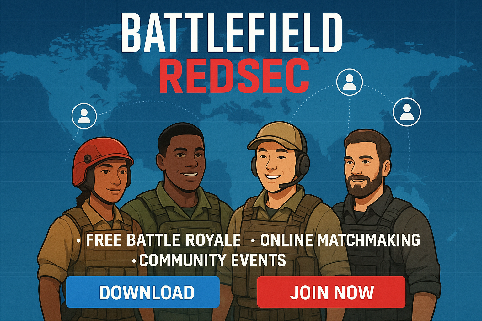 تصویر دسترسی به Battlefield REDSEC و جامعه جهانی بازیکنان