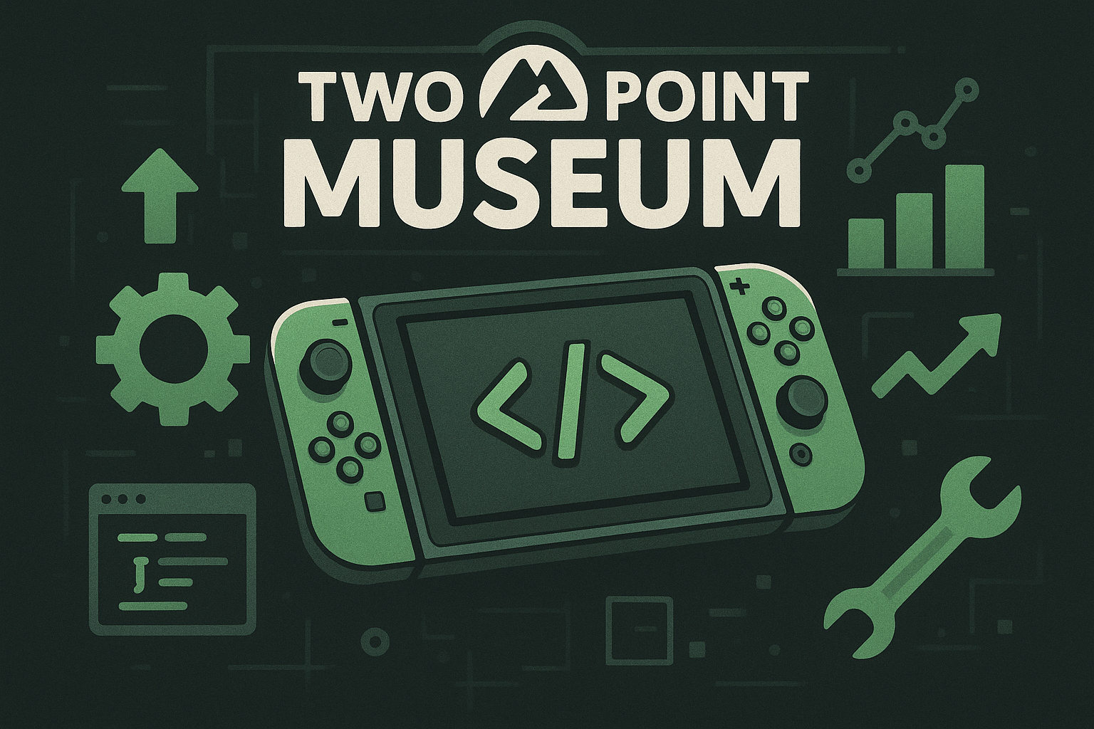تصویر هنری چالش‌های فنی پورت Two Point Museum به Switch 2