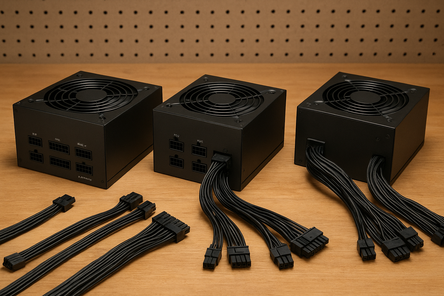 تصویر انواع پاور ماژولار فول و نیمه ماژولار