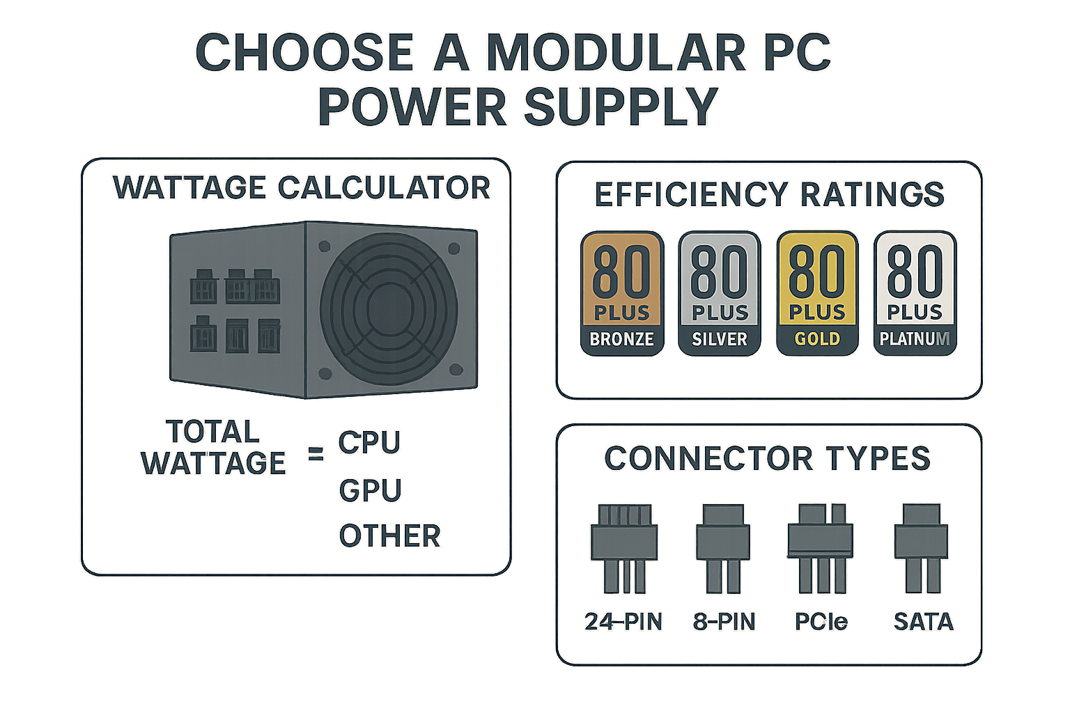 اینفوگرافیک نکات انتخاب پاور ماژولار