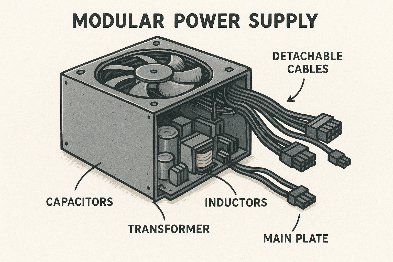 تصویر توضیح ساختار پاور ماژولار