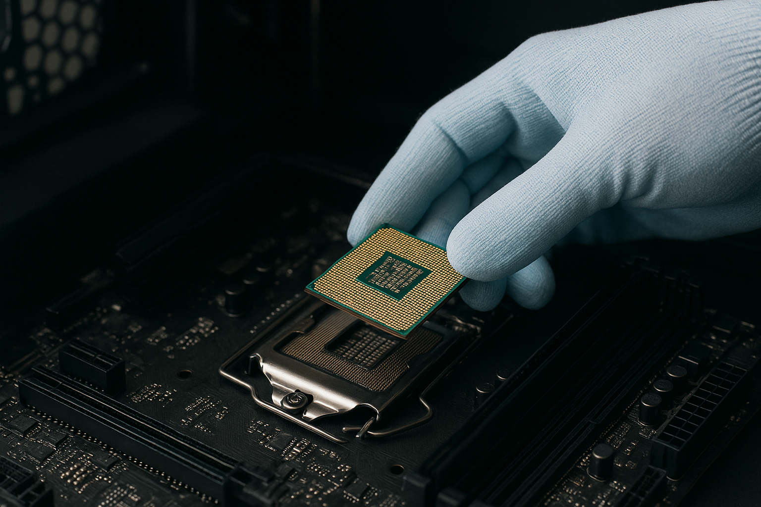 تصویر اتصالات الکتریکی ایمن در نصب قطعات کامپیوتر