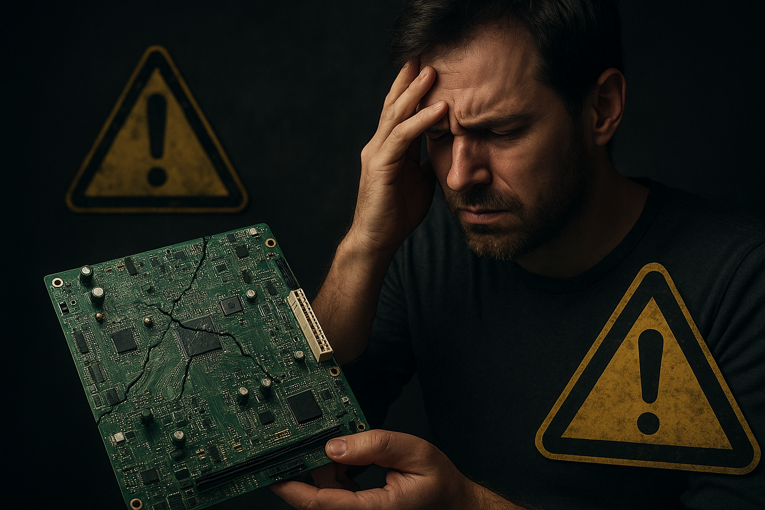 تصویر ریسک‌های خرید قطعات دست دوم