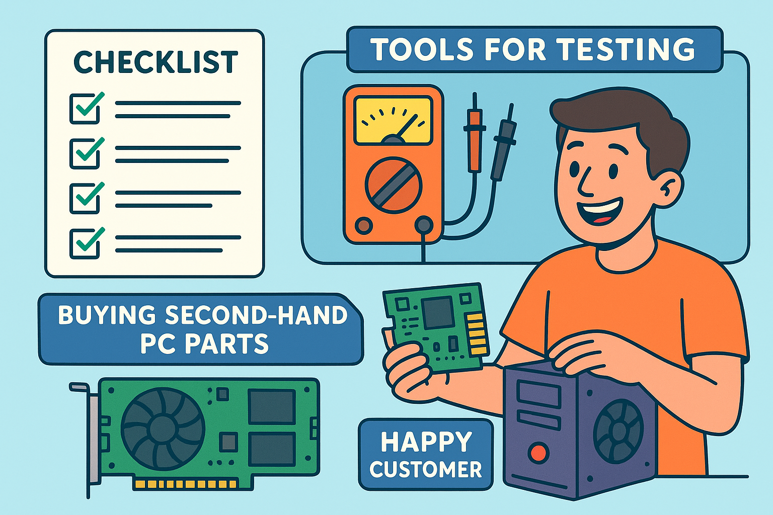 تصویر راهنمای خرید قطعات دست دوم