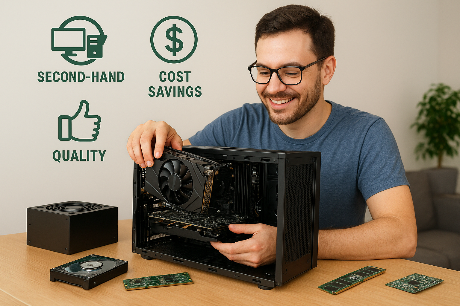 تصویر مزایای خرید قطعات دست دوم کامپیوتر