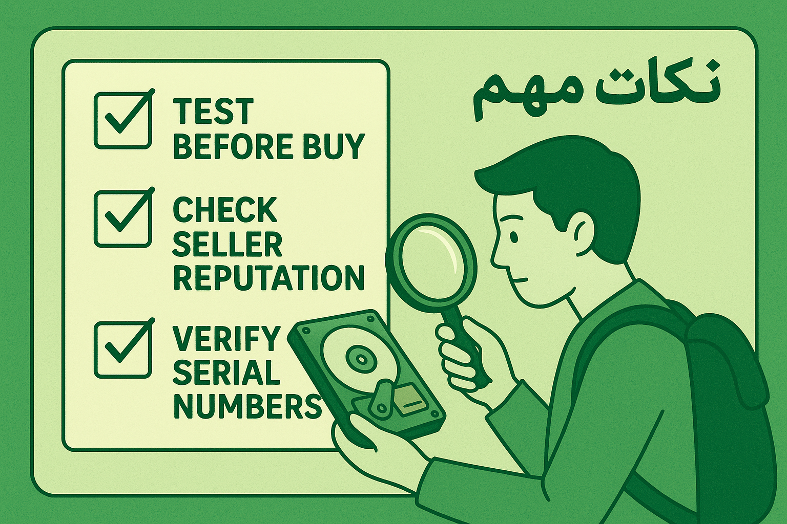 تصویر نکات مهم برای خرید قطعات دست دوم
