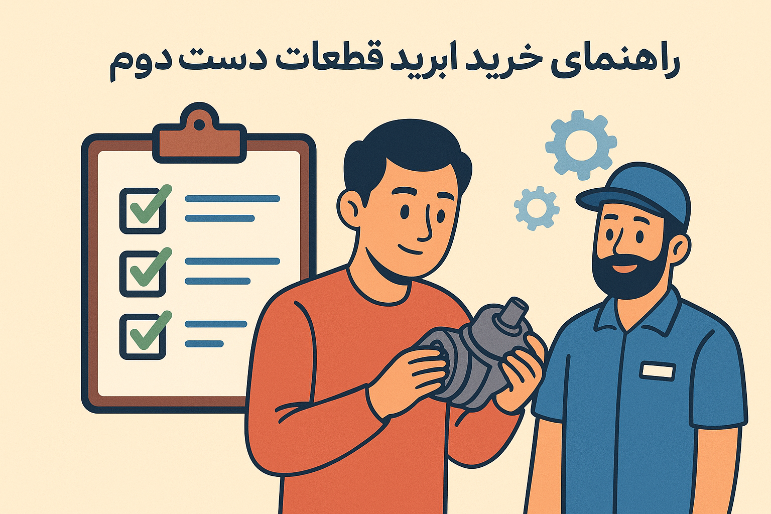 تصویر راهنمای خرید ایمن قطعات دست دوم