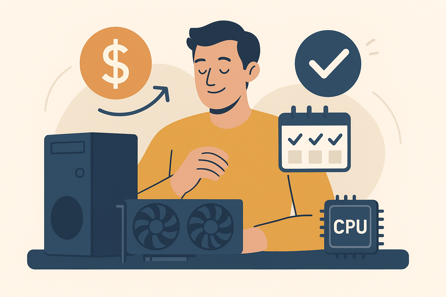 تصویر انعطاف‌پذیری مالی در خرید اقساطی قطعات کامپیوتر