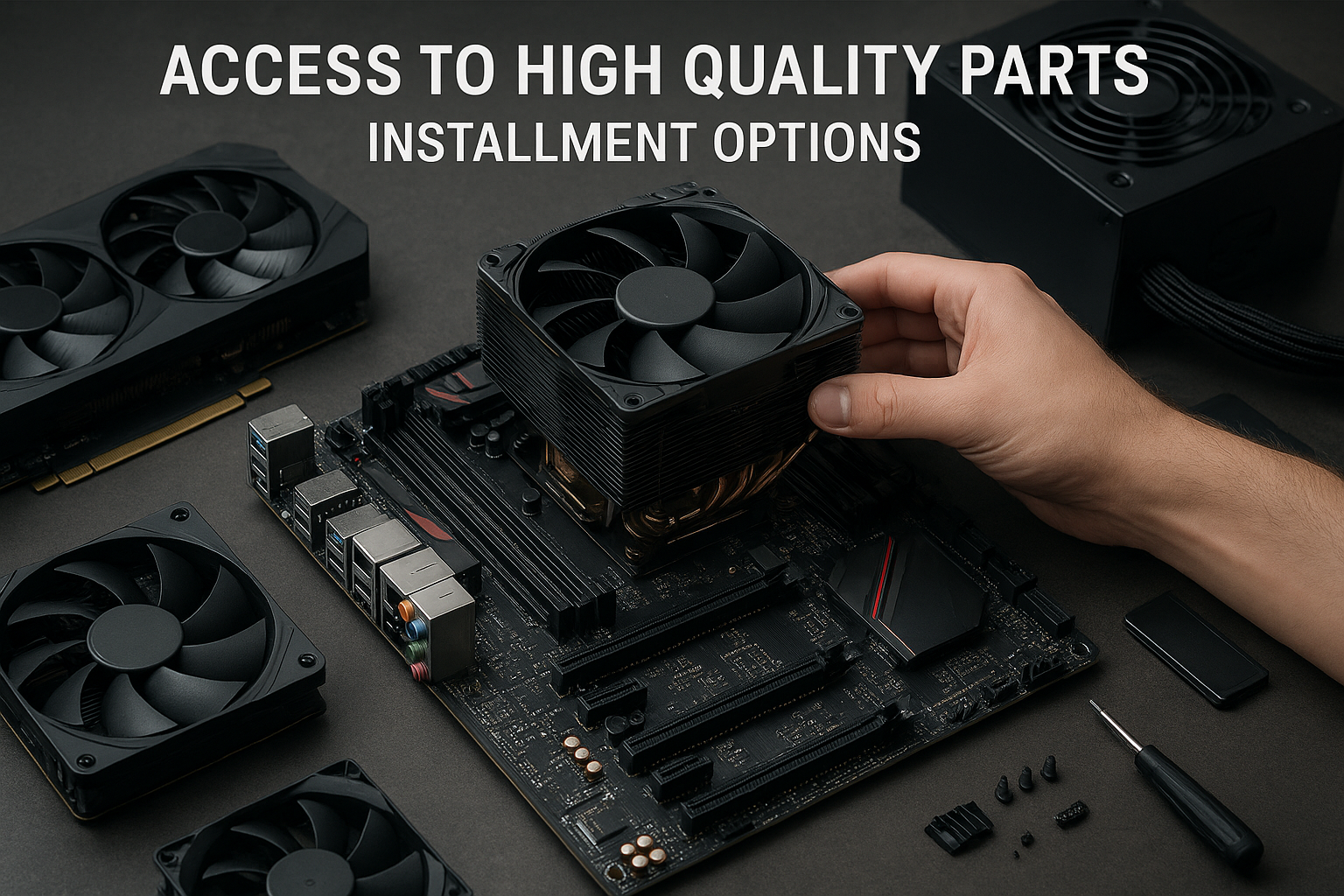 تصویر دسترسی به قطعات با کیفیت از طریق خرید اقساطی