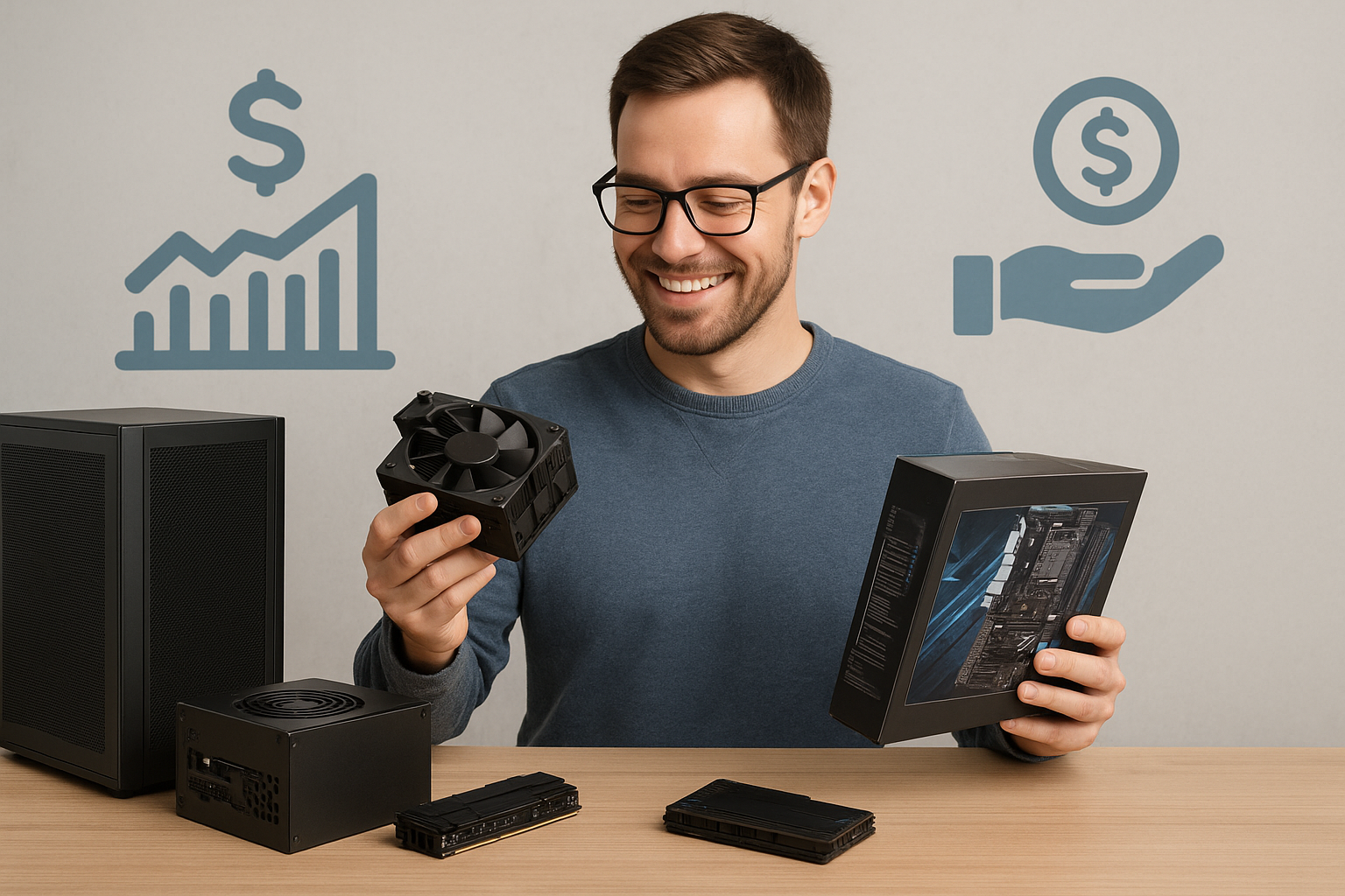 تصویر کاهش فشار مالی در خرید اقساطی قطعات کامپیوتر