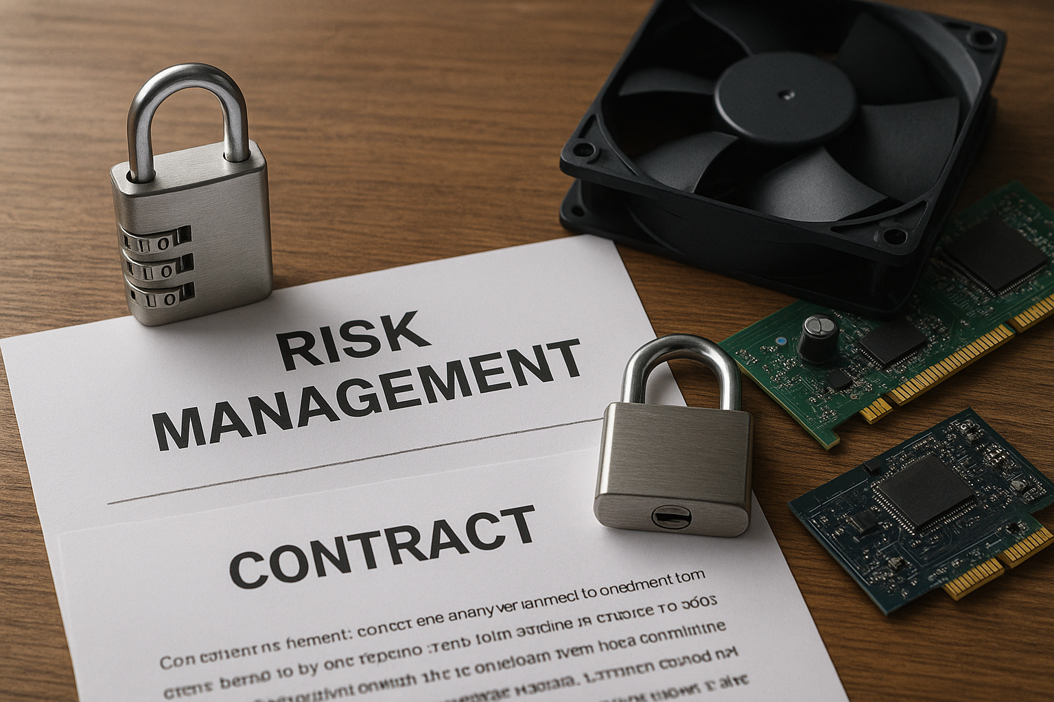 تصویر مدیریت ریسک در خرید اقساطی قطعات کامپیوتر