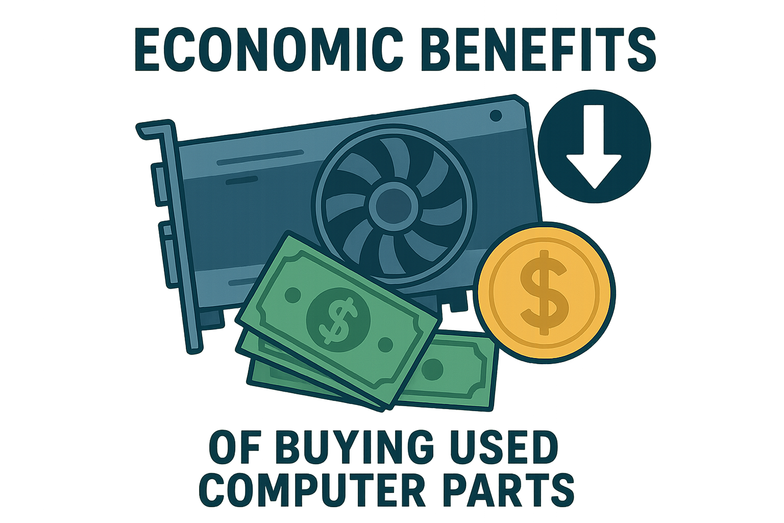 تصویر مزایای اقتصادی قطعات استوک کامپیوتر