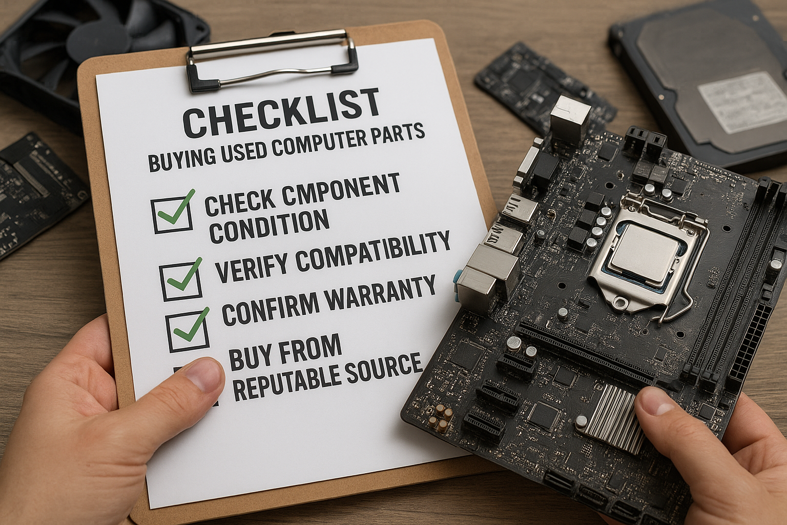 تصویر راهنمای خرید قطعات استوک کامپیوتر