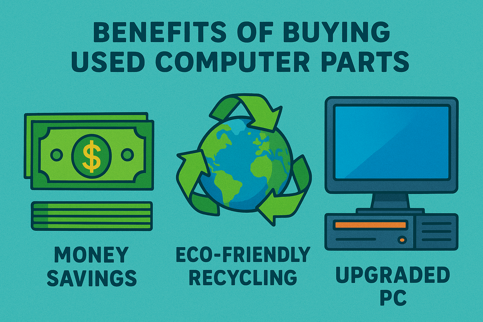 تصویر مزایای خرید قطعات استوک کامپیوتر