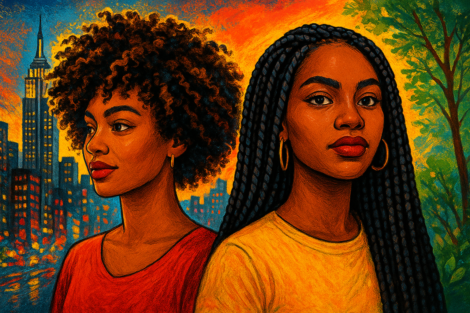 American and African Hairstyling Styles