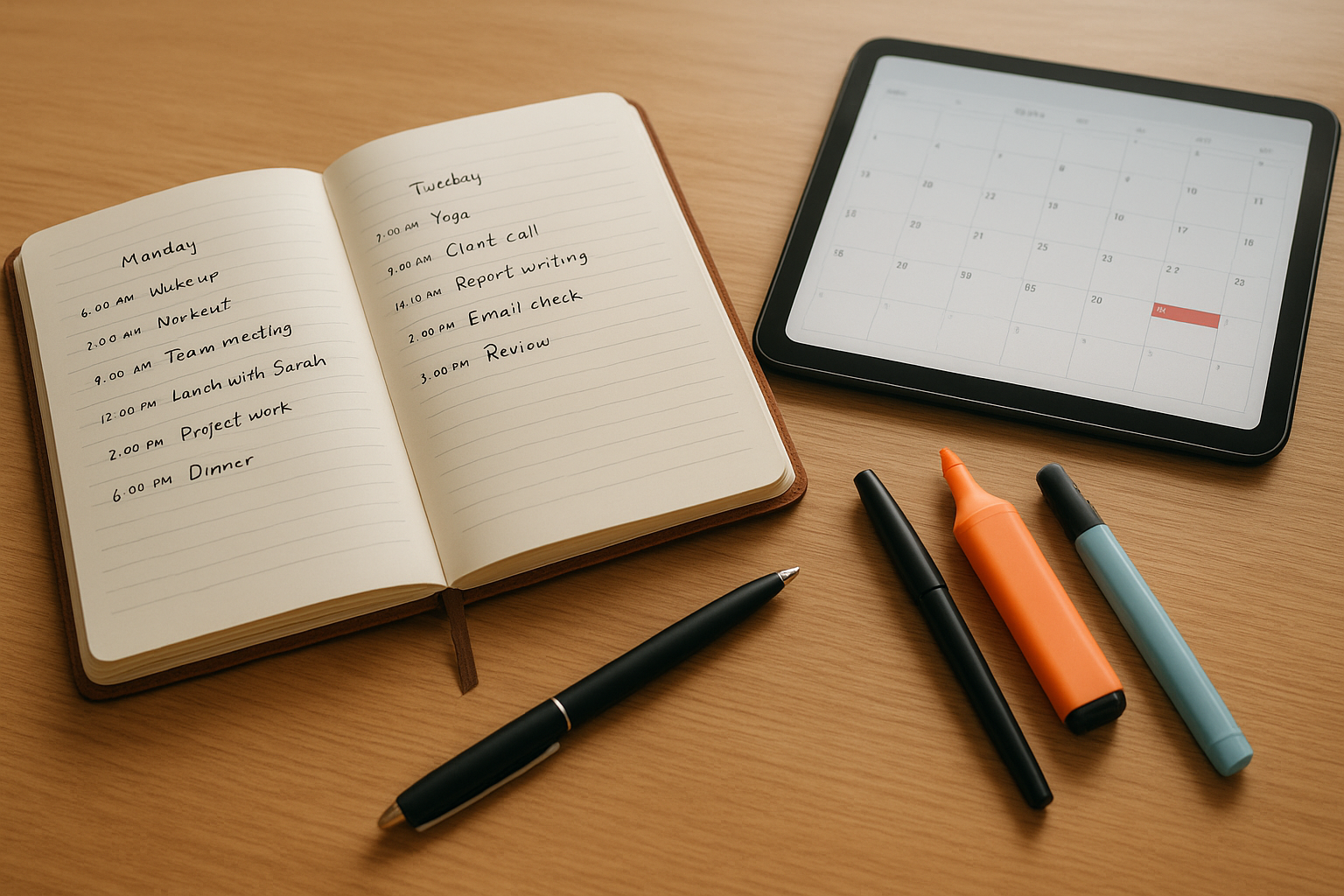 Daily planning tools