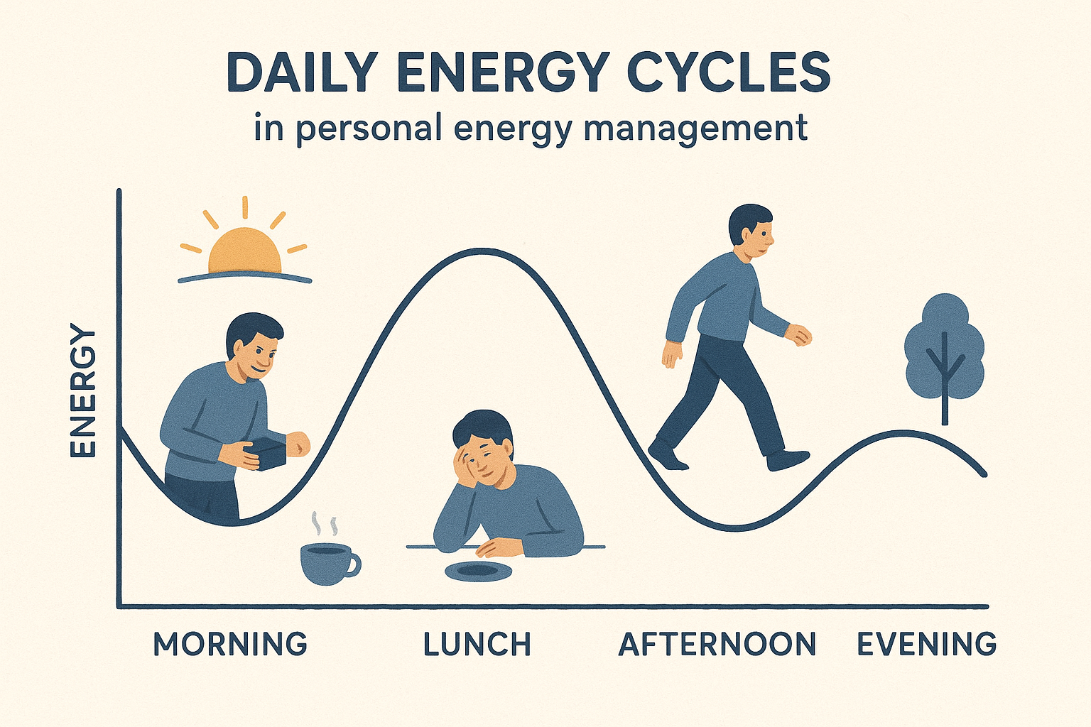 Visual of daily energy cycles