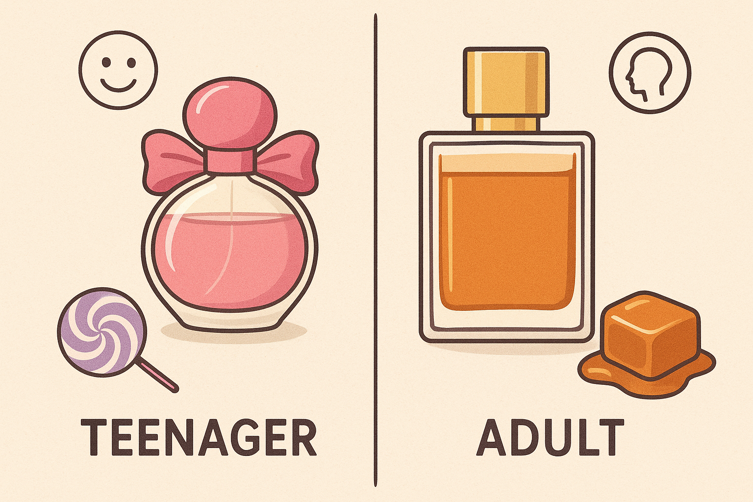 Comparison of Gourmand Perfumes Diagram