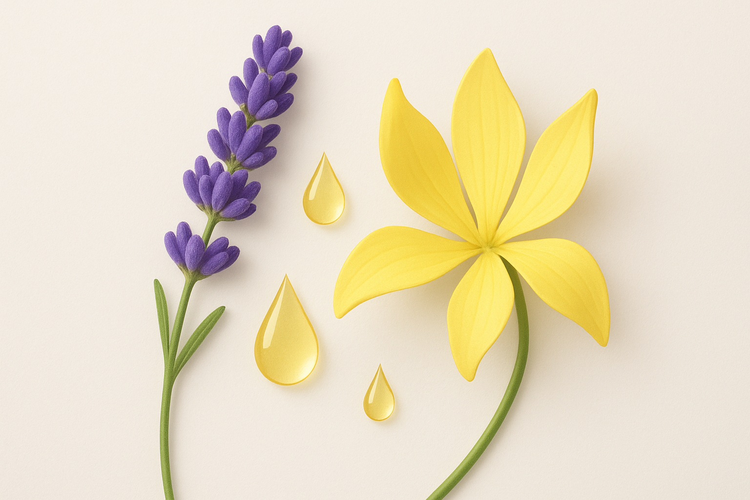 Lavender and ylang-ylang for aromatherapy