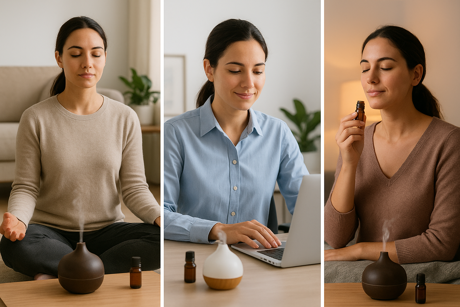 Daily routine with aromatherapy