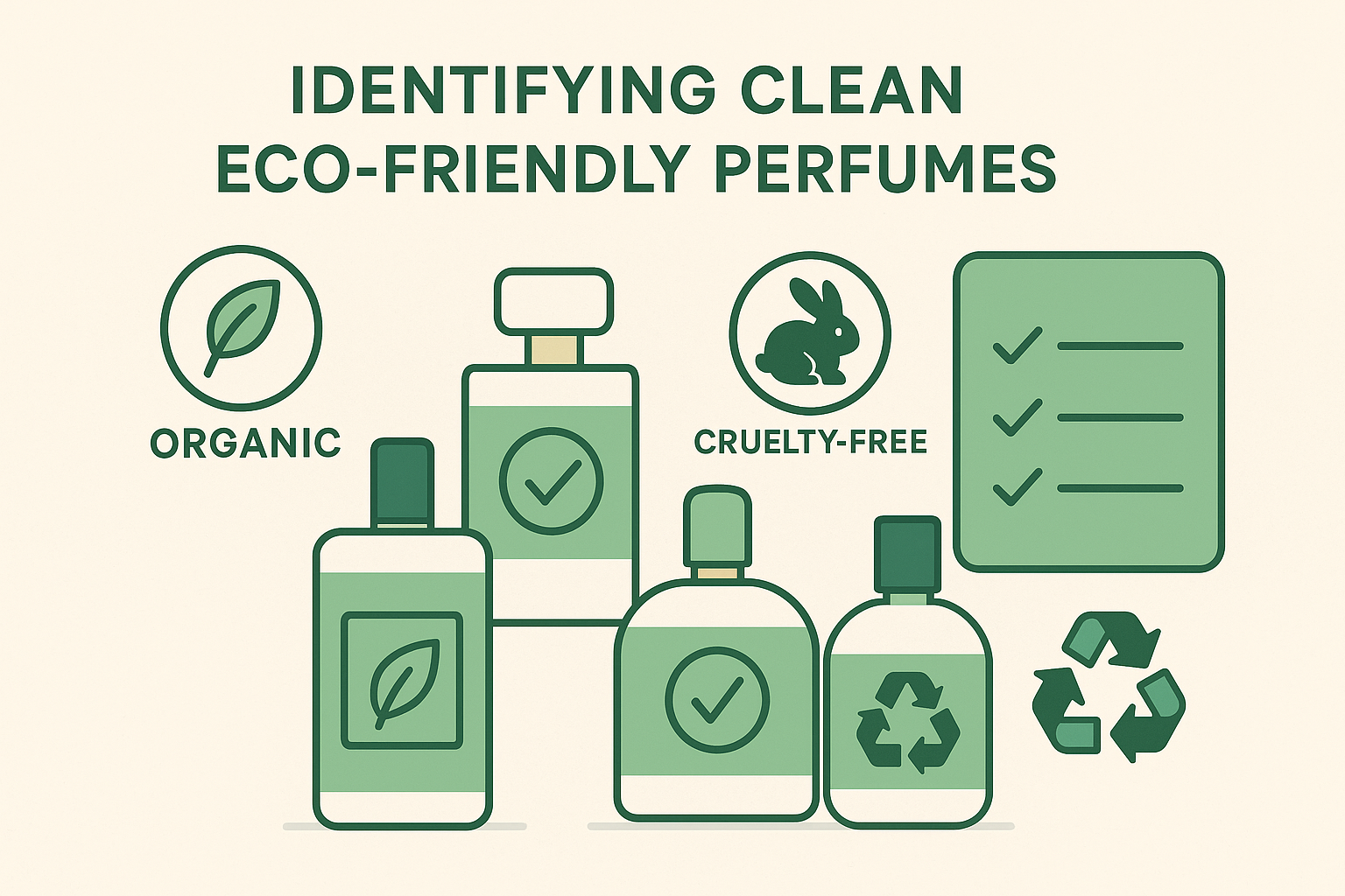 Perfume bottles with eco-certifications
