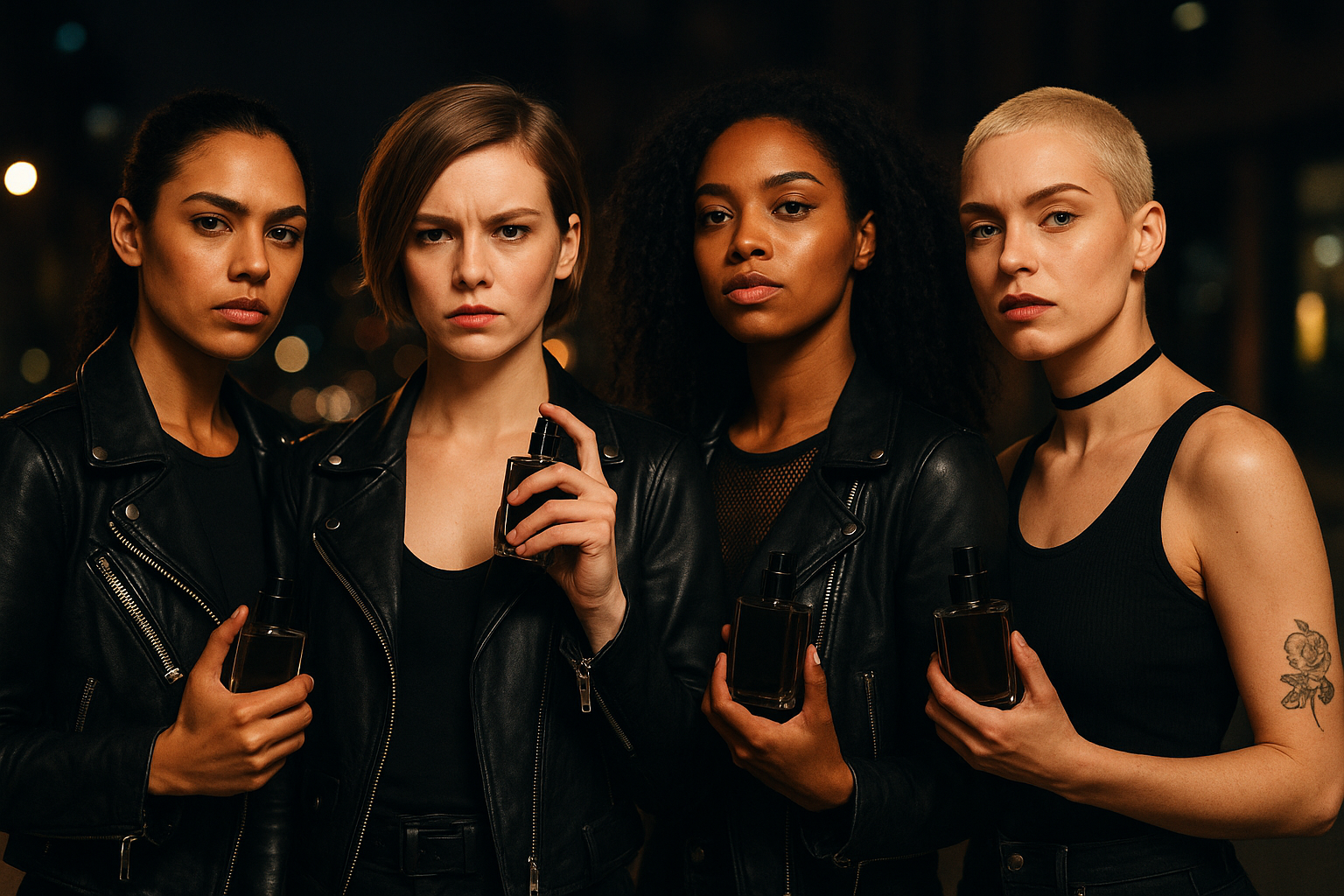 Bold women with bitter perfume