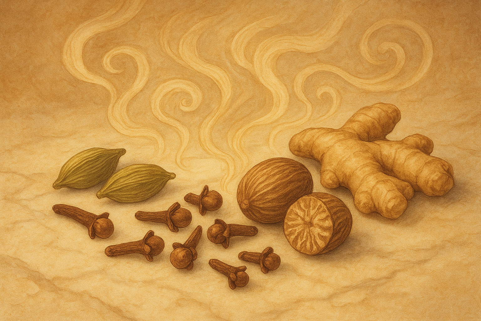 Common spices in perfumery