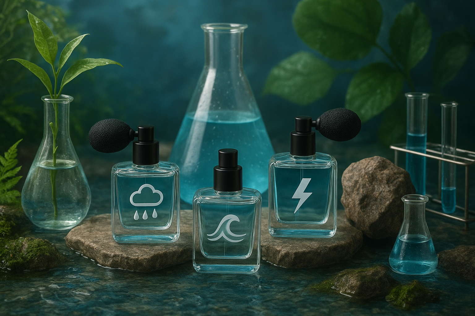 عطر بوی باران و خنک: راز رایحه خاک خیس در یک بطری 1 Creation of rain-like perfumes