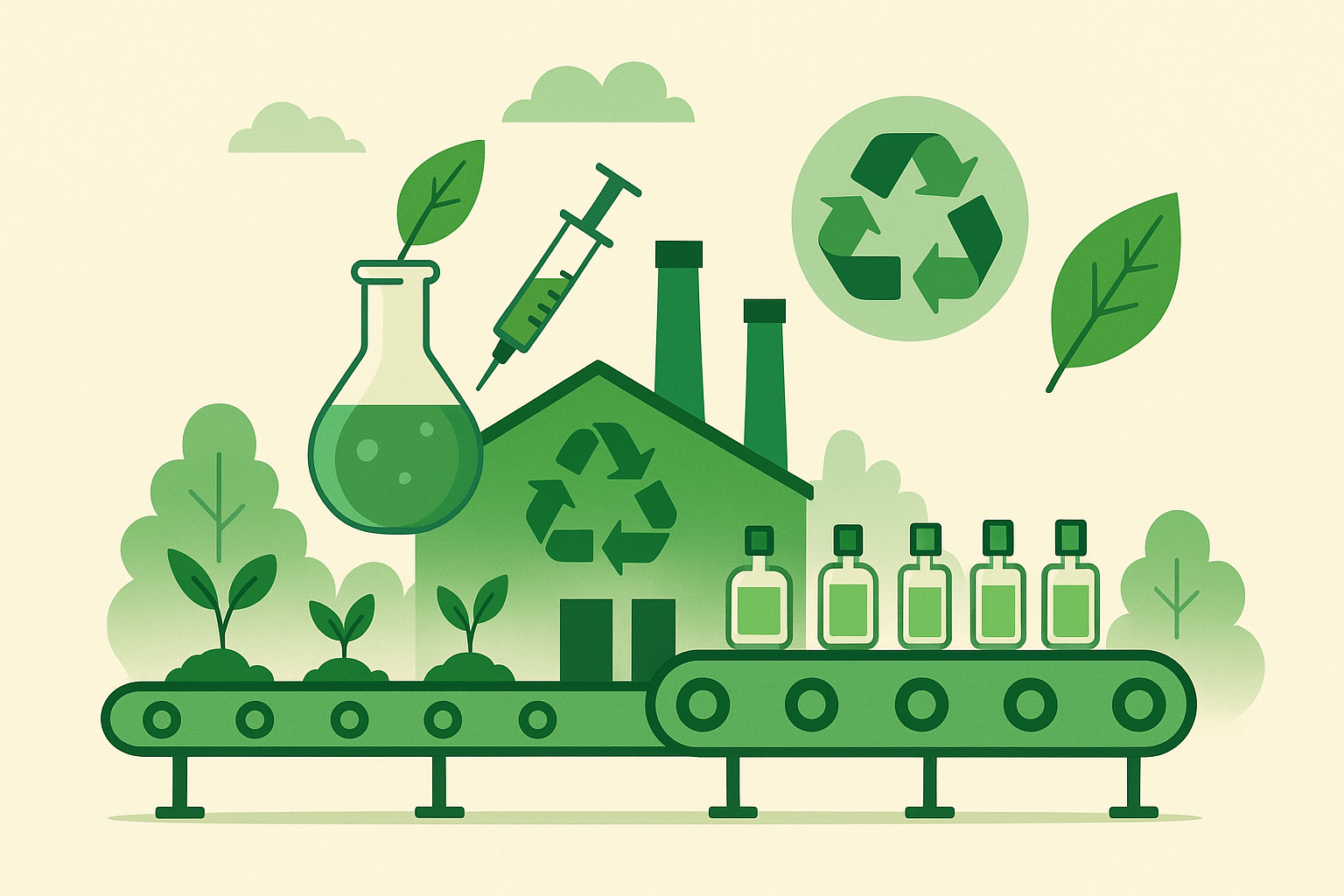 Zero-waste perfume production diagram