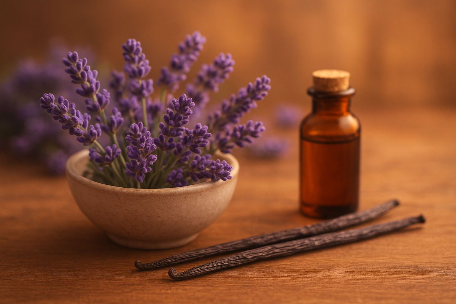 Soothing lavender and vanilla flowers for sad days