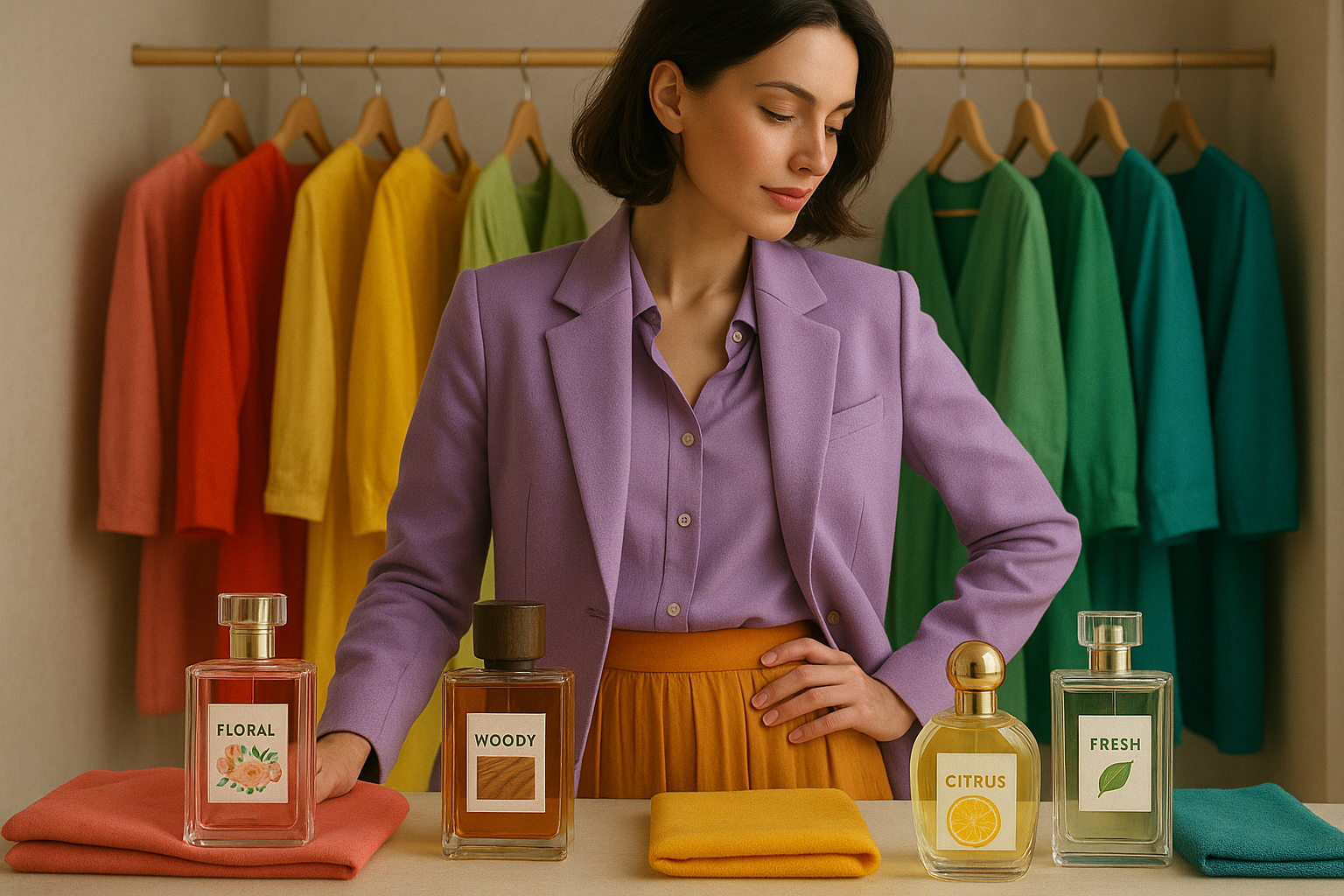 Coordinating outfits with perfume colors
