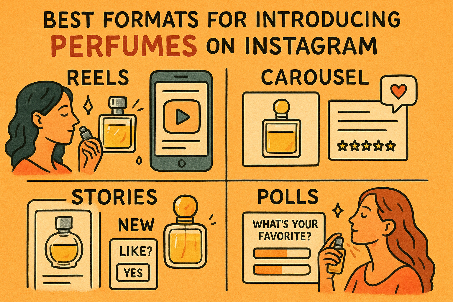 Best Instagram formats for perfume reviews