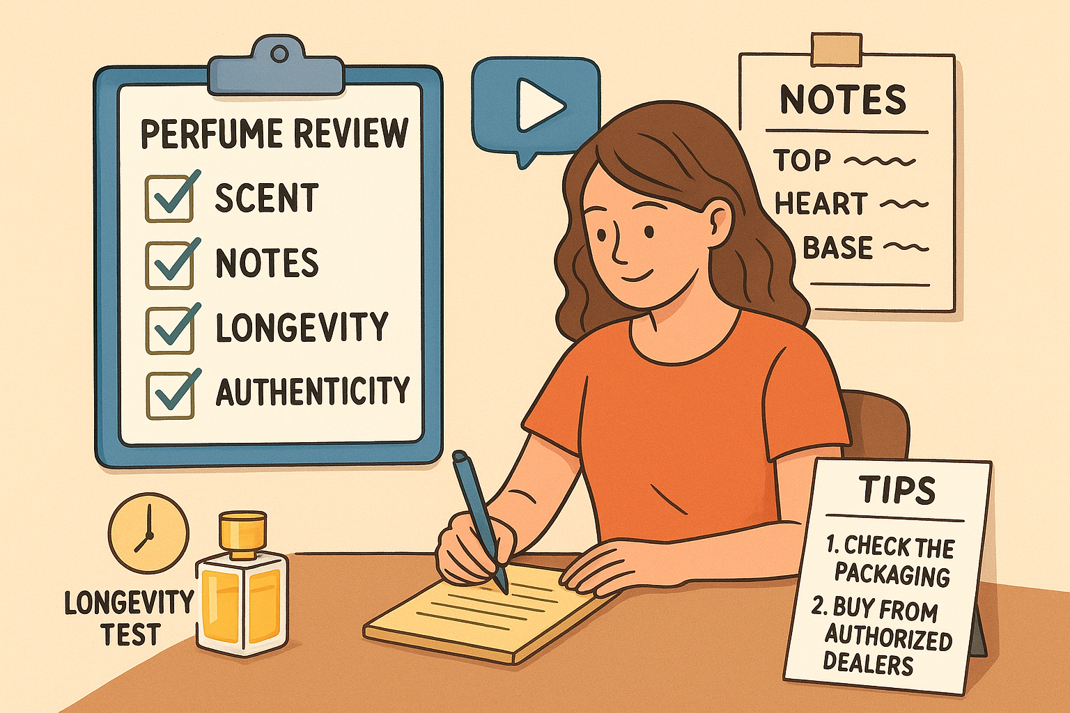 Creating professional perfume reviews