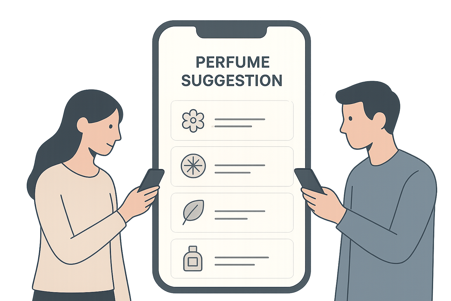 Mobile perfume apps