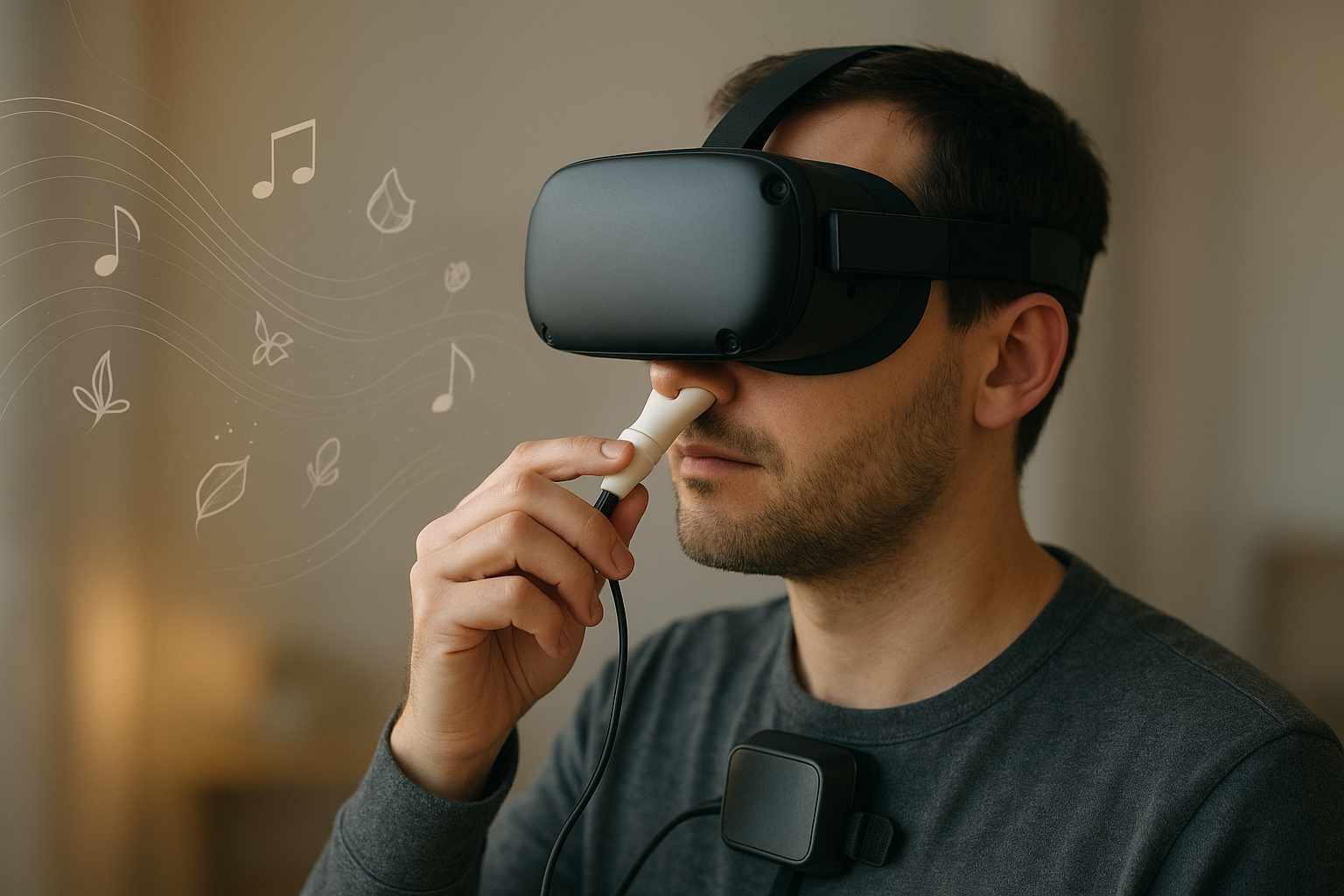 Personal scent profile with VR