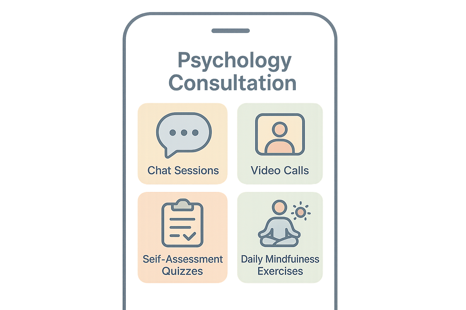 Features of online psychology consultation apps