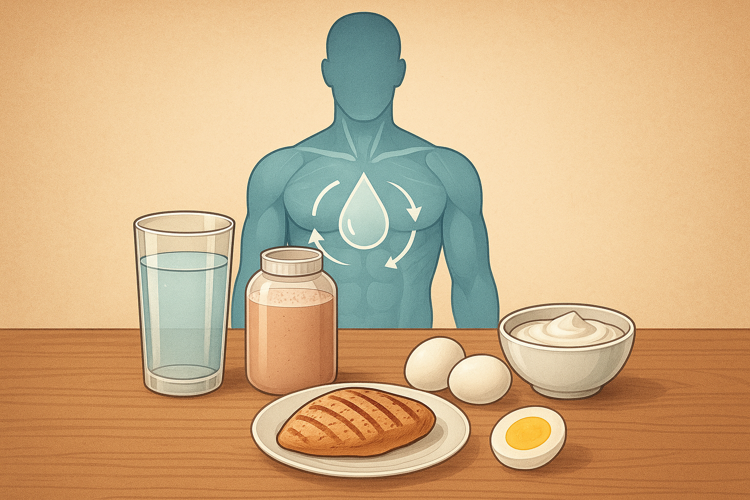 بعد از جراحی زیبایی چی بخوریم؟ راهنمای «تغذیه هوشمند» برای ترمیم سریعتر 4 Hydration and protein sources